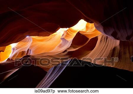 Eroded cave rock formation, Antelope Canyon, Page Arizona, USA View Large Photo Image Stock Photography - Eroded cave rock formation, Antelope Canyon, Page Arizona, USA. Fotosearch