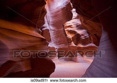 Eroded sandstone cave, Antelope Canyon, Page Arizona, USA View Large Photo Image Stock Photography - Eroded sandstone cave, Antelope Canyon, Page Arizona, USA. Fotosearch