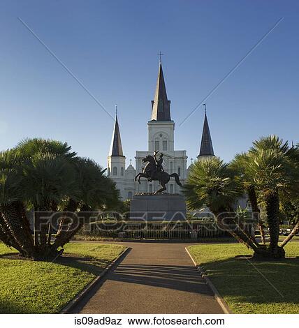 Stock Photo - St Louis Cathedral, New Orleans, Louisiana, USA. Fotosearch