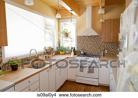 Picture - Kitchen cleaned with green cleaning products. Fotosearch