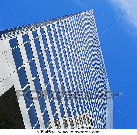 Low angled view of office block in financial district, Manhattan, New York, USA View Large Photo Image Stock Image - Low angled view of office block in financial district, Manhattan, New York, USA. Fotosearch