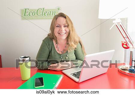 Small business owner of green cleaning company View Large Photo Image Stock Image - Small business owner of green cleaning company. Fotosearch