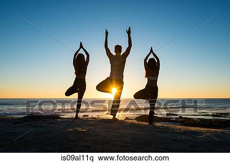 Stock Photography - Tree pose, Windansea beach, La Jolla, California. Fotosearch