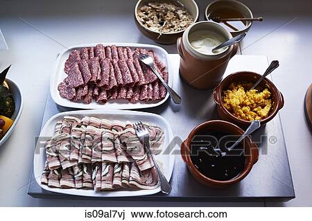 Assortment of cold meat View Large Photo Image Stock Image - Assortment of cold meat. Fotosearch