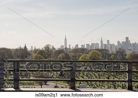 Stock Image - Cemetery, Brooklyn, New York, USA. Fotosearch