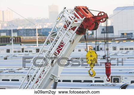 Stock Photo - Crane hook, close up. Fotosearch