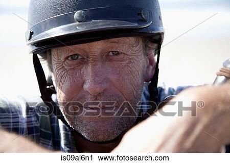 Stock Image - Horse rider, Pakiri Beach, Auckland, New Zealand. Fotosearch