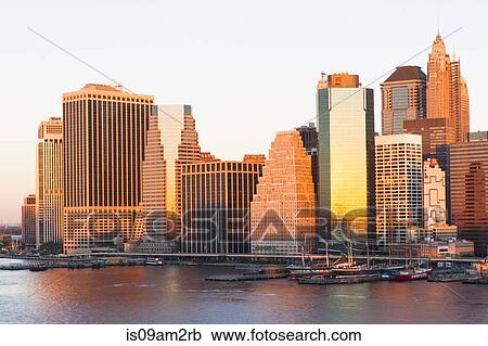 Manhattan skyline, New York, USA View Large Photo Image Stock Image - Manhattan skyline, New York, USA. Fotosearch