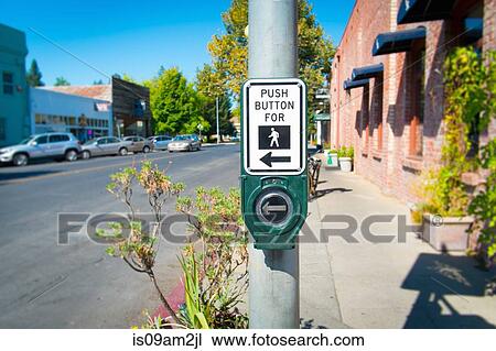 Pedestrian crossing point, Calistoga, California, USA View Large Photo Image Stock Image - Pedestrian crossing point, Calistoga, California, USA. Fotosearch