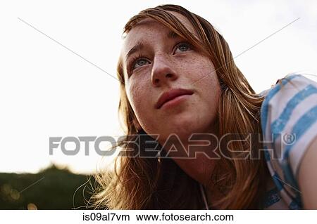 Picture - Portrait of teenage girl. Fotosearch