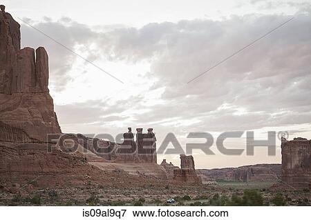 Stock Photo - Rock formations, Arches National Park, Moab, Utah, USA. Fotosearch