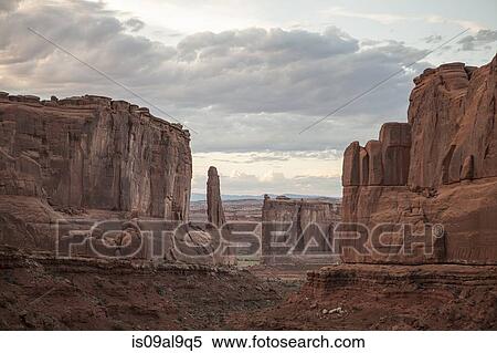 Stock Photography - View of rock formations, Arches National Park, Moab, Utah, USA. Fotosearch