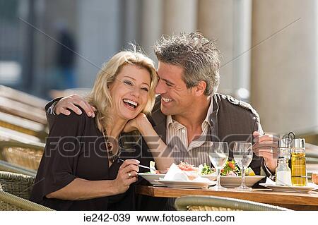 Stock Photo - A couple dining. Fotosearch