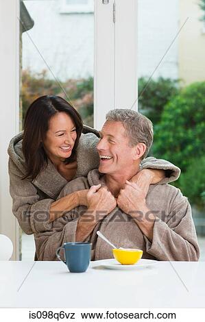 A couple together at breakfast View Large Photo Image Stock Photo - A couple together at breakfast. Fotosearch