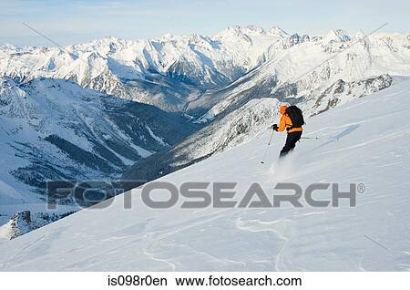 A man skiing View Large Photo Image Picture - A man skiing. Fotosearch