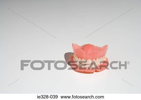 Stock Photo - A pair of dentures. Fotosearch