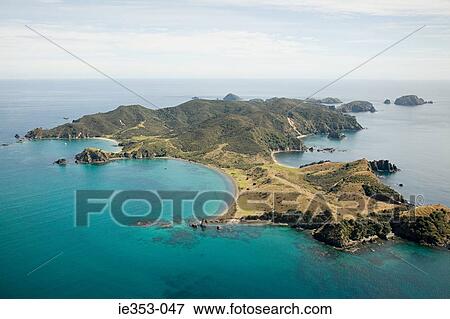 Aerial view of bay of islands View Large Photo Image Stock Photo - Aerial view of bay of islands. Fotosearch