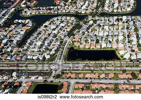 Aerial view of houses on florida east coast View Large Photo Image Stock Image - Aerial view of houses on florida east coast. Fotosearch