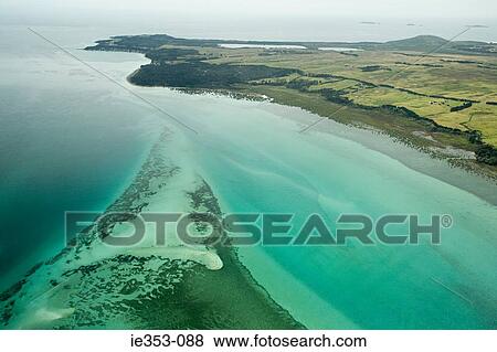 Aerial view of north island View Large Photo Image Stock Photo - Aerial view of north island. Fotosearch