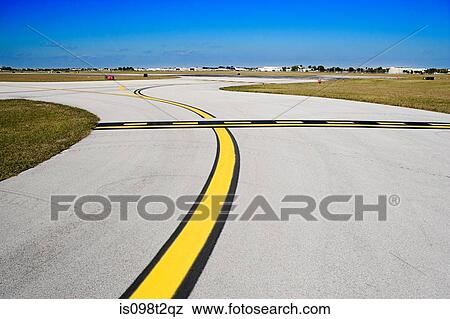 Airport runway View Large Photo Image Stock Photo - Airport runway. Fotosearch