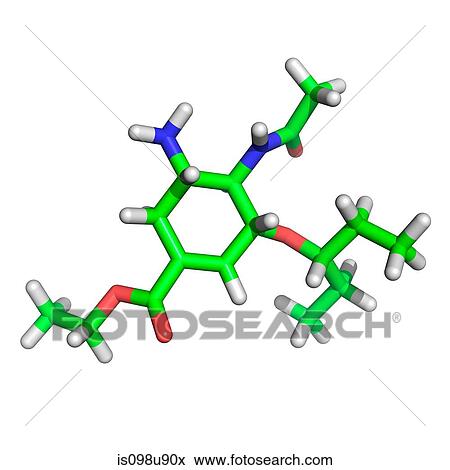 Anti-flu medication molecule View Large Photo Image Stock Photo - Anti-flu medication molecule. Fotosearch