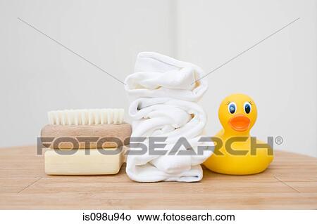 Baby bathroom accessories View Large Photo Image Picture - Baby bathroom accessories. Fotosearch