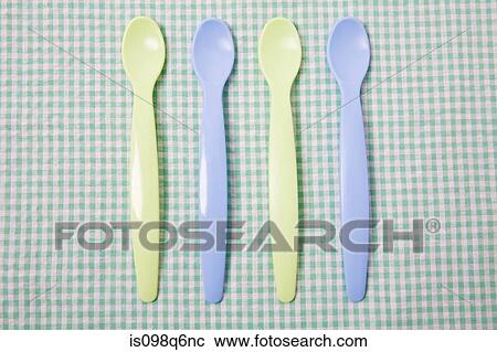 Stock Image - Baby spoons. Fotosearch