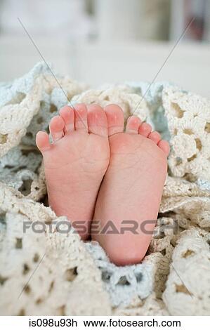 Stock Image - Baby's feet. Fotosearch