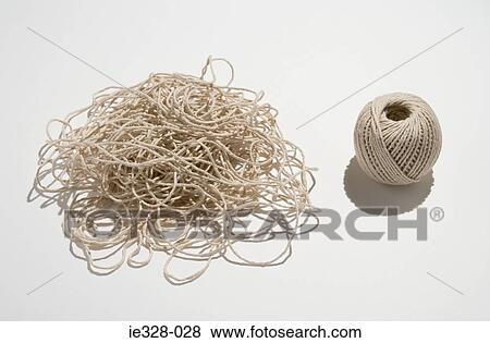 Stock Photo - Ball and mound of twine. Fotosearch