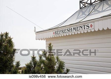 Beach hut cafe View Large Photo Image Stock Photograph - Beach hut cafe. Fotosearch