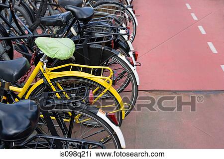 Bicycle park View Large Photo Image Stock Image - Bicycle park. Fotosearch