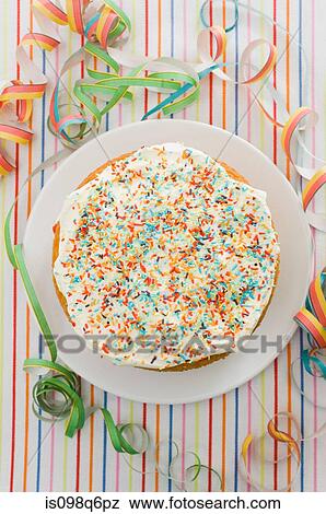 Birthday cake View Large Photo Image Stock Photo - Birthday cake. Fotosearch