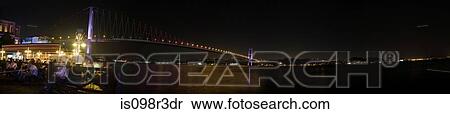 Bosporus bridge at night View Large Photo Image Stock Photography - Bosporus bridge at night. Fotosearch