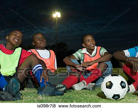 Boys at football training View Large Photo Image Stock Photo - Boys at football training. Fotosearch
