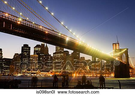 Stock Image - Brooklyn bridge new york. Fotosearch