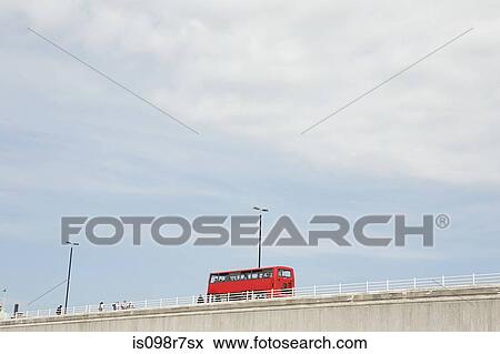 Bus on waterloo bridge View Large Photo Image Stock Photo - Bus on waterloo bridge. Fotosearch