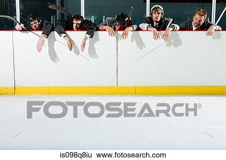Businessmen playing ice hockey View Large Photo Image Stock Photograph - Businessmen playing ice hockey. Fotosearch