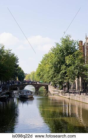 Canal in amsterdam View Large Photo Image Stock Image - Canal in amsterdam. Fotosearch
