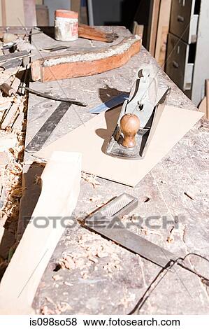 Carpentry workshop View Large Photo Image Stock Photo - Carpentry workshop. Fotosearch