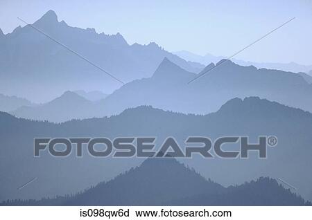 Stock Image - Cascade mountains washington state. Fotosearch