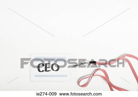 CEO name tag View Large Photo Image Stock Photo - CEO name tag. Fotosearch