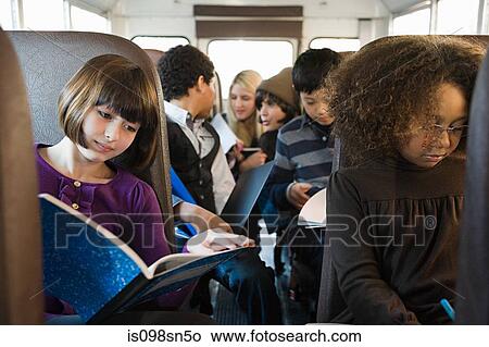 Children on school bus View Large Photo Image Picture - Children on school bus. Fotosearch