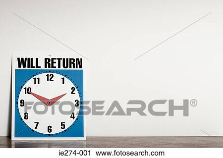 Stock Image - Clock sign. Fotosearch