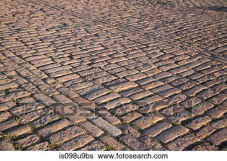 Cobbled street View Large Photo Image Stock Photograph - Cobbled street. Fotosearch