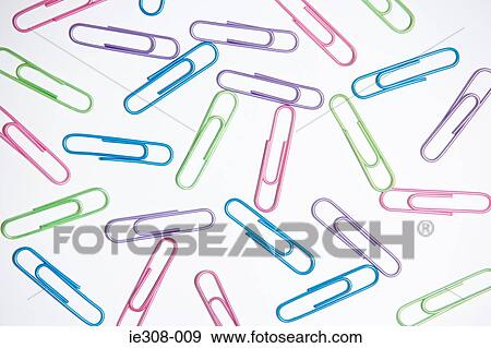 Colourful paper clips View Large Photo Image Stock Photo - Colourful paper clips. Fotosearch