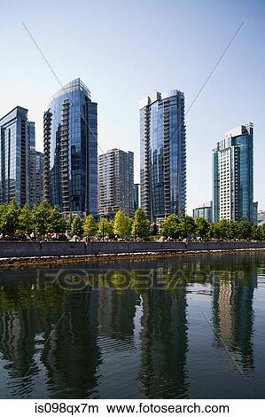 Picture - Condo towers in vancouver. Fotosearch