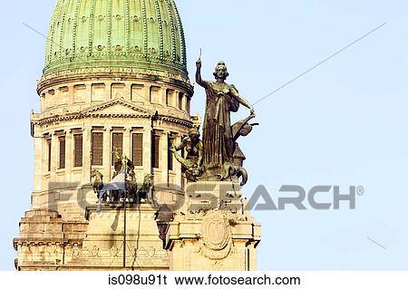 Congress building, Buenos Aires, Argentina View Large Photo Image Stock Photograph - Congress building, Buenos Aires, Argentina. Fotosearch