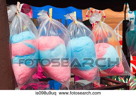 Cotton candy and fun fair stall, Coney Island View Large Photo Image Stock Photography - Cotton candy and fun fair stall, Coney Island. Fotosearch