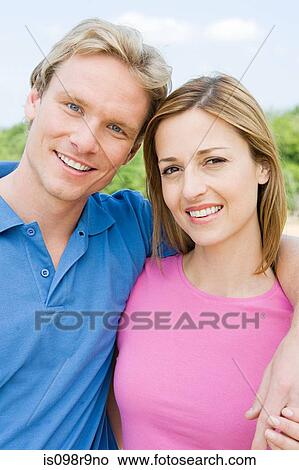 Picture - Couple outdoors. Fotosearch