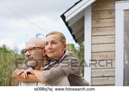 Stock Image - Couple outdoors. Fotosearch